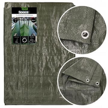 shumee Ponjava 6x8m zaščitna pokrivna ponjava ZELENA DEBELA 90g 48m2 MOČNA ++