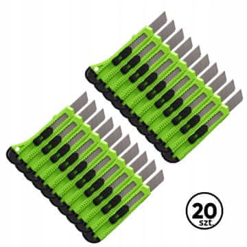 shumee NOŽ Z ODLOMLJIVIM REZILOM ZA TAPETE, OBLAZINJENJE, 18 mm, UNIVERZALEN, 20 kosov