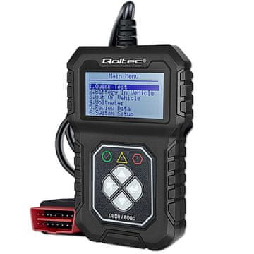 shumee Qoltec digitalni diagnostični tester ProLine vmesnik | OBDII EOBD | Poljski MENU | 8V-25V | Dvojni sistem