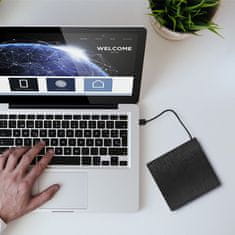 shumee Ohišje/ležišče za optični pogon Qoltec CD/DVD SATA | USB 3.0 | 12,7 mm | vgrajen kabel