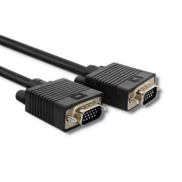 Qoltec XGA moški / XGA moški kabel za monitor | 1,5 m | dvojno zaščiten | Full HD