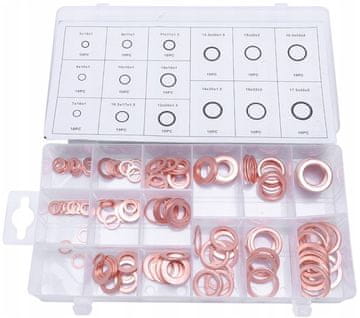 shumee KOMPLET BAKRENIH PODLOŽK IN TESNIL, 150 PODLOŽK