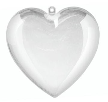 shumee AKRILNA SRČNA KROGLA AKRILNA SRCA 8 cm