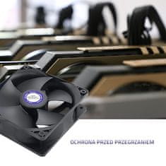 Qoltec Ventilator Qoltec ForceFan 6000 vrt/min | 120 mm | 12 V