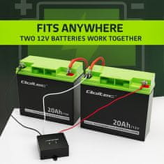 shumee Qoltec 24V napetostni uravnoteževalec za 2 x 12V | 5A | LiFePO4 AGM GEL baterije