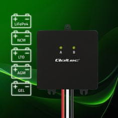 shumee Qoltec 24V napetostni uravnoteževalec za 2 x 12V | 5A | LiFePO4 AGM GEL baterije