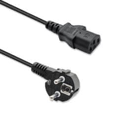 Qoltec IEC C13/SCHUKO napajalni kabel | 3x0,75 mm² | 1,4 m