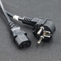 Qoltec IEC C13/SCHUKO napajalni kabel | 3x0,75 mm² | 1,4 m