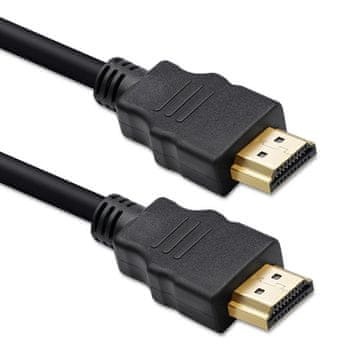 Qoltec HDMI kabel v1.4 | Visoka hitrost | 4K | 30Hz | 30AWG | 3D | ZLAT | 3 m