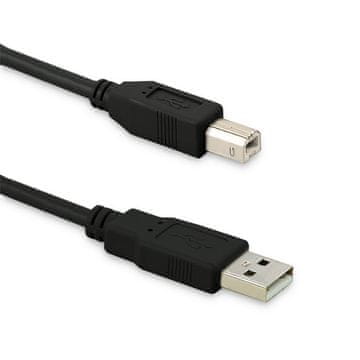 Qoltec USB 2.0 kabel A moški | B moški | 0,5 m