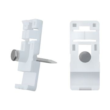 Držalo/sponka za kabel Qoltec | 15x13 mm | Stenska montaža