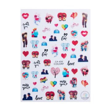 shumee Tanke samolepilne nalepke za nohte za Valentinovo št. CA436