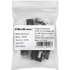 shumee Modularni konektor Qoltec RJ45 | CAT6 | FTP | Pozlačeni kontakti | 10 kosov