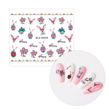 shumee 3D nalepke za nohte, samolepilne, bleščeče, velikonočne, BLE 1052D