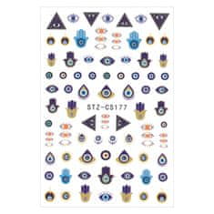 Allepaznokcie Nalepke za nohte tanke, samolepilne, geometrijske STZCS177