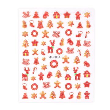 shumee 3D samolepilne božične nalepke za nohte 5D0037