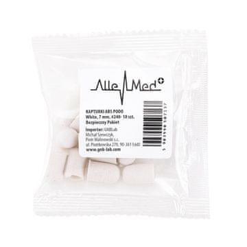 AlleMed Kapice za pedikuro 7 mm, granulacija 240, 10 kosov, ABS, Podo AlleMed, bele