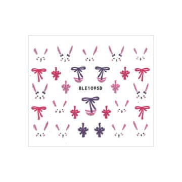 shumee 3D nalepke za nohte, samolepilne, bleščeče, velikonočne, 1095D rdeče