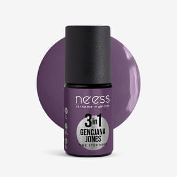 Neess NEESS One Step Mani 3-v-1 hibridni lak za nohte Gentian Jones 4 ml