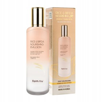 shumee FARMSTAY Rice & Bifida negovalna emulzija za obraz 120 ml