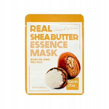 shumee FARMSTAY Real Essence Mask Maska za obraz s karitejevim maslom 23 ml