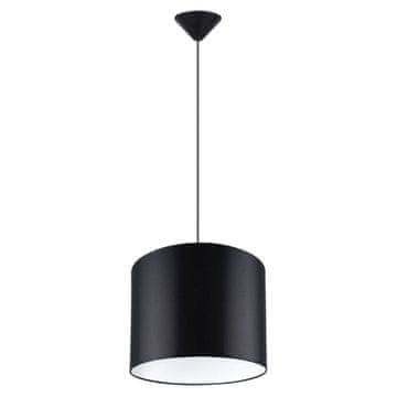 shumee Okrogla črna viseča svetilka Ø30 cm NOVA 1xE27 15W SL.1405 Sollux Lighting