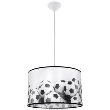 SOLLUX lighting Okrogla otroška viseča svetilka, nogomet, Ø40 cm, FOOTBALL B, 1xE27, 15W, SL.1427, Sollux Lighting