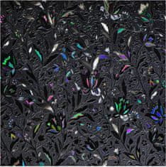 shumee Statična solarna folija za okna za zasebnost 60x200 cm črne barve