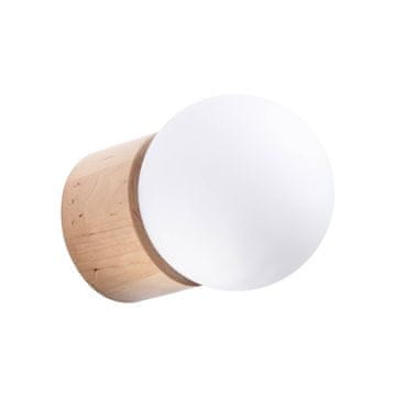 shumee Minimalistična stenska svetilka iz svetlega lesa BOOMO 1xG9 8W SL.1192 Sollux Lighting