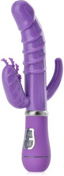 shumee VEČDIMENZIONALNI VIBRATOR ZA UŽITEK - DVOJNA PENETRACIJA, STIMULACIJA GI TOČK, MASAŽA KLITORITA - 78507598