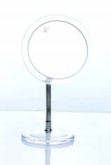 shumee ECARLA Preprosto roza stoječe kozmetično ogledalo L4R