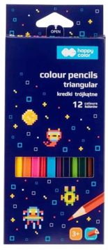 shumee Trikotne lesene barvice Pixi Planet, 12 barv