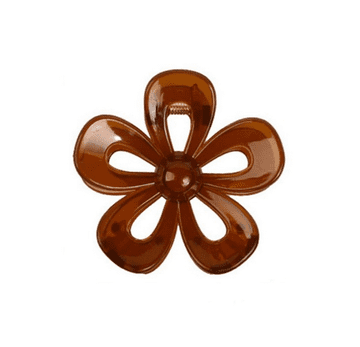 shumee ECARLA Sponka za lase z rožico, prozorno rjava SP246BR