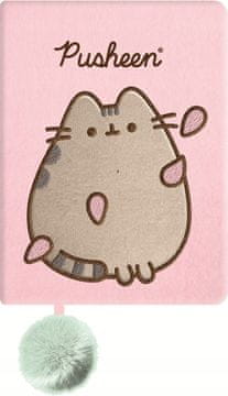 shumee PLIŠASTI ZVEZEK S COFOM A5/96K PUSHEEN ROZA ST. MAJEWSKI