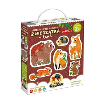 shumee CZUCZU PROGRESIVNA UGANKA ŽIVALI V GOZDU 2+