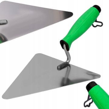 shumee Trikotna gladilka iz nerjavečega jekla 200, guma