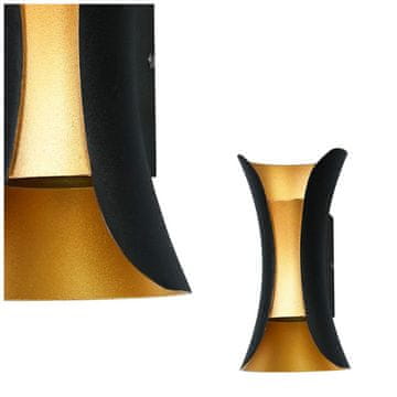 shumee Nadogradna LED stenska svetilka 10W DANTE PL356M BKGD Italux