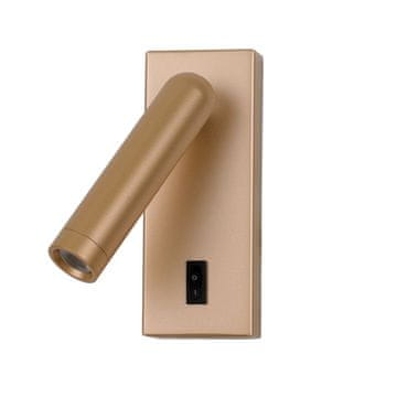 shumee 25W LED stenska svetilka s reflektorjem in stikalom NOVA WL463761GD Italux