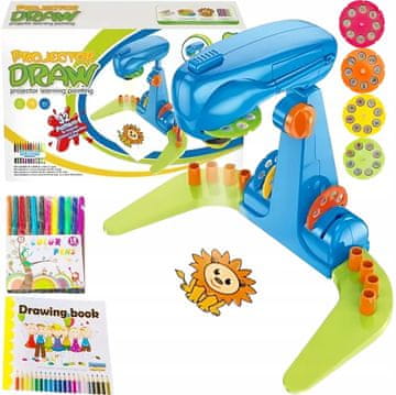 shumee PROJEKTORSKI DIAPLIKANTI ZA UČENJE RISANJA Z DIAPLIKANTI + MARKERJI SKICIRNI ZBIRKA