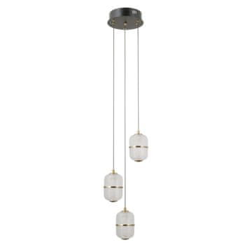 Italux LED viseča svetilka 15W ALANI PND343753BK Italux