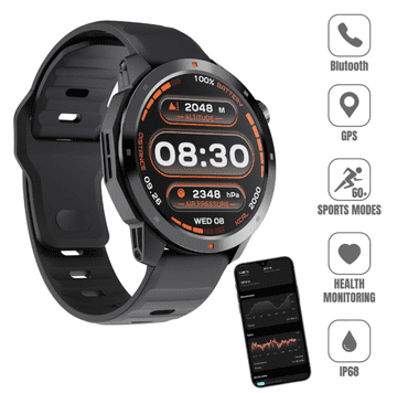 Kiano Pametna ura Kiano Watch Xtreme, vgrajen GPS, IP68, magnetni polnilnik