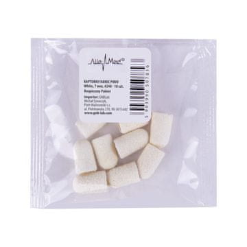 AlleMed Kapice za pedikuro 7 mm, granulacija 240, 10 kosov, blago, Podo AlleMed, bele barve