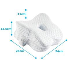Medi Sleep Ortopedska blazina za kolena Medi Sleep 24 x 24 cm bela