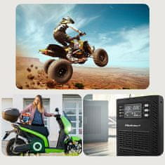 shumee Qoltec avtomatski polnilnik baterij za AGM GEL STD 6V/12V | 2A | usmernik s funkcijo popravila in LED zaslonom