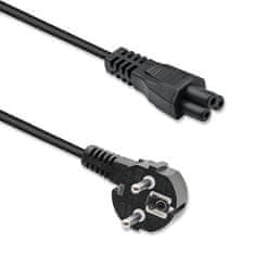 Qoltec kotni SCHUKO napajalni kabel | IEC C5 | Deteljica | 3x1,0 mm² | 1,5 m