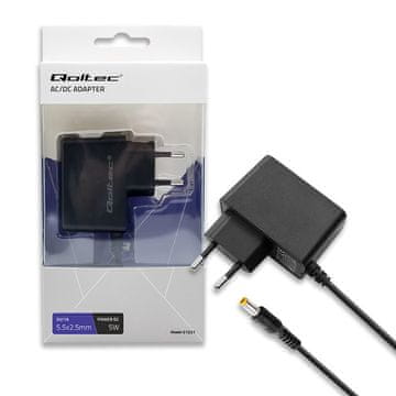 Qoltec vtični napajalnik 5W | 5V | 1A | 5,5*2,5