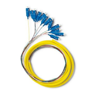 Qoltec 12 x optični kabel SC/UPC | enomodni | G657A2 | 2 m
