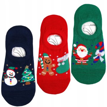 shumee Božične nogavice Nizke balerinke za božič MORAJ 3 pari 35-38