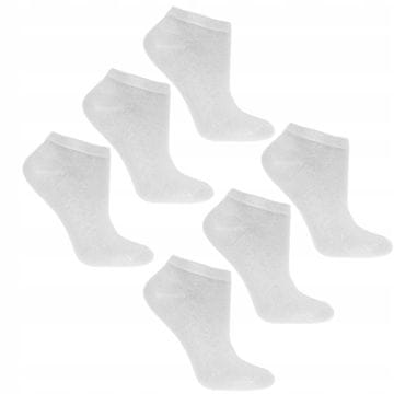 shumee WHITE MORAJ Klasične ženske nizke nogavice do gležnjev, 6 kosov, 35-38