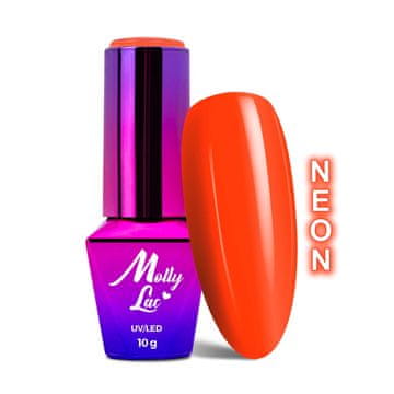 shumee MollyLac Pinup Girl Rock Roll neonski hibridni lak za nohte 10 g št. 372